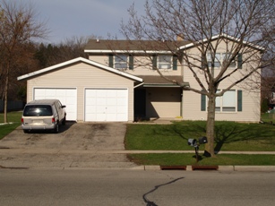 exteror front driveway, Sharma Homes,Duplex Rental,Madison,WI
